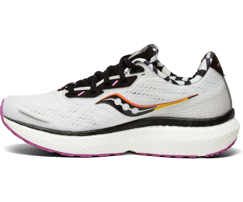 Women's Saucony Triumph 19 Running Shoes Silver / Black | Singapore 207NWYB